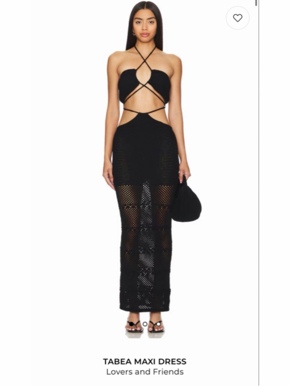Lovers + Friends Black Tabea Maxi Dress